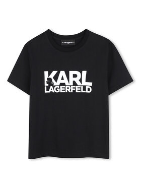 Karl Lagerfeld Kids Karl Lagerfeld Kids Camiseta Z31098 D Negro Regular Fit