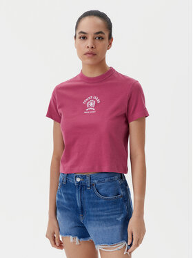 Tommy Jeans Tommy Jeans T-shirt Varsity DW0DW20317 Ružičasta Regular Fit