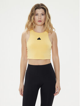adidas adidas Топ City Escape IS0668 Жовтий Slim Fit