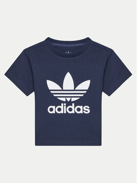 adidas adidas Футболка adicolor Trefoil IY2382 Cиній Regular Fit