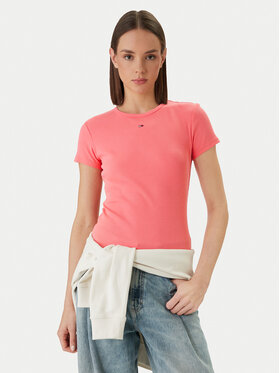 Tommy Jeans Tommy Jeans Camiseta DW0DW17383 Rosa Slim Fit