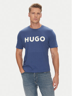 HUGO HUGO T-shirt Dulivio 50467556 Blu Regular Fit