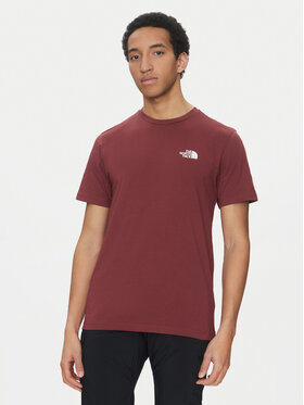 The North Face The North Face Póló Simple Dome NF0A87NG Bordó Regular Fit