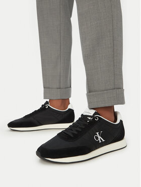 Calvin Klein Jeans Sneakersy Calvin Klein Jeans Retro Runner Ess Mix Mat YM0YM01361 Čierna