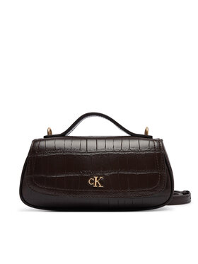 Calvin Klein Táska Calvin Klein Ck Croc Top Handle Bag LV04F3903G Sötétbarna