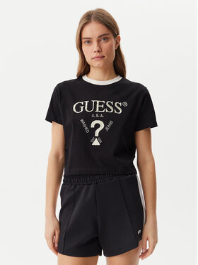 Guess Guess Póló V5GI18 I3Z14 Fekete Regular Fit