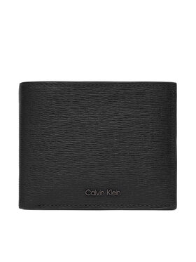 Calvin Klein Peněženka Calvin Klein Saffiano Billfold W Card + Coin LV04D1074G Černá