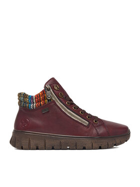 Rieker Kotníková obuv Rieker CEO-N1305-35 Bordó