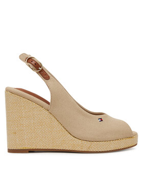 Tommy Hilfiger Alpargatas Tommy Hilfiger Flag High Wedge Espad Slingback FW0FW08597 Beis