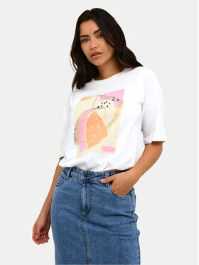 Kaffe Kaffe T-Shirt Mira 10508592 Λευκό Regular Fit
