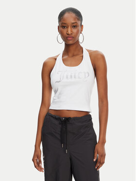 Juicy Couture Juicy Couture Топ Tied JCWCT125306 Білий Slim Fit