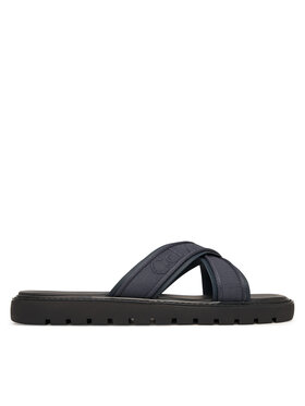 Calvin Klein Natikače Calvin Klein Sq Molded Sandal Xcross Wb HM0HM02101 Tamnoplava