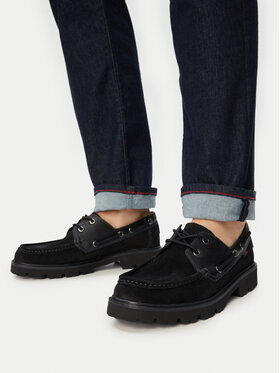 Clarks Лофери Clarks Cleyhill Boat 26186175 Чорний