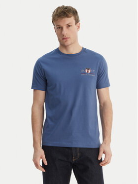 Gant Gant Majica Archive Shield 2067004 Modra Regular Fit