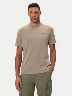 Napapijri Napapijri Camiseta S-Back Graphic NP0A88SU Beis Regular Fit