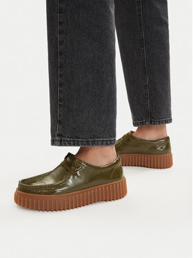 Clarks Туфлі Clarks Torhill Bee 26186668 Зелений