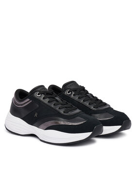 Tommy Hilfiger Sportcipők Tommy Hilfiger Th Modern Sporty Runner Leather FW0FW09590 Fekete