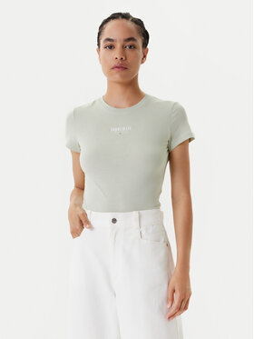 Tommy Jeans Tommy Jeans Póló Essential DW0DW20913 Zöld Slim Fit