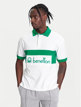 United Colors Of Benetton United Colors Of Benetton Поло 3MCYU301U Білий Regular Fit