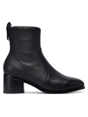Tommy Hilfiger Stiefeletten Tommy Hilfiger Th Stretch Leather Bootie FW0FW08860 Schwarz