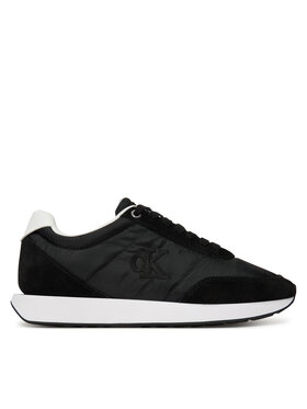 Calvin Klein Sneakersy Calvin Klein Retro Runner Lace Up Nylon Mg YW0YW01990 Čierna
