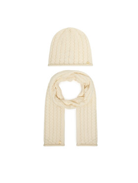 LAUREN RALPH LAUREN Set berretto e sciarpa LAUREN RALPH LAUREN 454P23528004 Crema
