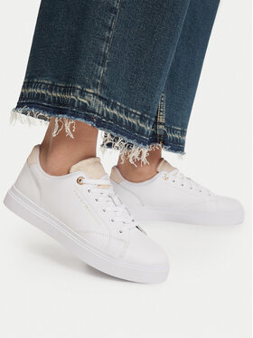 Tommy Hilfiger Αθλητικά Tommy Hilfiger Th Feminine Cupsole Monogram FW0FW09606 Λευκό