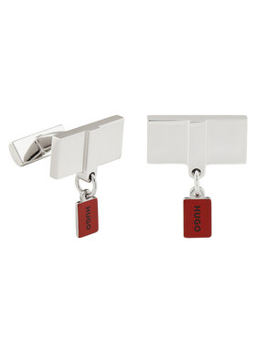 HUGO Manžetové gombíky Hugo E-Hugotag-Cuf 50523082 Strieborná