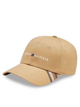 Tommy Hilfiger Czapka z daszkiem Tommy Hilfiger Foundation Cotton 6 Panel Cap AM0AM12532 Brązowy