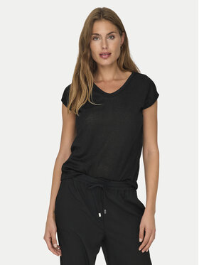 ONLY ONLY Camiseta Silvery 15136069 Negro Loose Fit