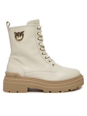 PINKO Trapper stila apavi PINKO Mia 11 SD0141 P001 Écru