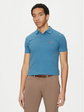 Polo Ralph Lauren Polo Ralph Lauren Поло 710536856412 Блакитний Slim Fit