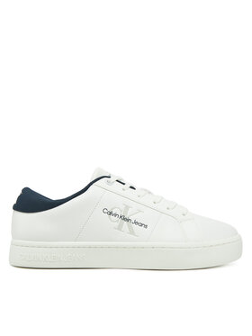 Calvin Klein Jeans Sneakersy Calvin Klein Jeans Classic Cupsole Low Ml Lth YM0YM00864 Biela