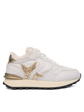 Voile Blanche Sneakersy Voile Blanche Paris Race Star Fur 2019480-02 Biela