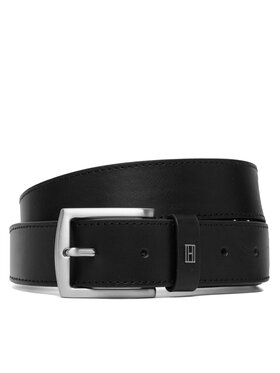 Tommy Hilfiger Diržas Tommy Hilfiger Denton Square Buckle Leather Belt AM0AM14188 Juoda