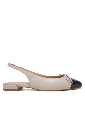 Stuart Weitzman Lodičky Stuart Weitzman Sleek Bow SJ075 Béžová