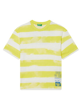 United Colors Of Benetton United Colors Of Benetton Camiseta 3SL3C10P5 Amarillo Oversize
