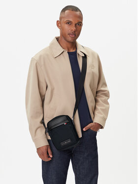 Tommy Hilfiger Τσαντάκι Tommy Hilfiger Th Nylon Mini Reporter AM0AM13618 Μαύρο