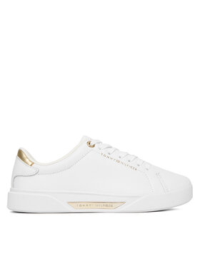 Tommy Hilfiger Sneakersy Tommy Hilfiger Essential Chic Court Sneaker FW0FW09019 Biela