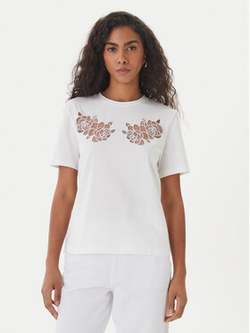 Fracomina Fracomina Camiseta FS26ST3001J401E5 Blanco Regular Fit