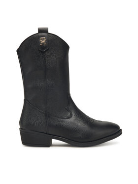 Tommy Hilfiger Kovbojské topánky Tommy Hilfiger T3A6-34040-0036999 Čierna