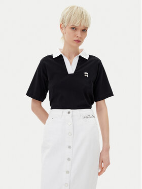 KARL LAGERFELD KARL LAGERFELD Polo A2W17111 Crna Regular Fit
