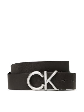 Calvin Klein Pánsky opasok Calvin Klein Adj/Rev Ck Metal Bombe Pb 35Mm K50K510630 Čierna