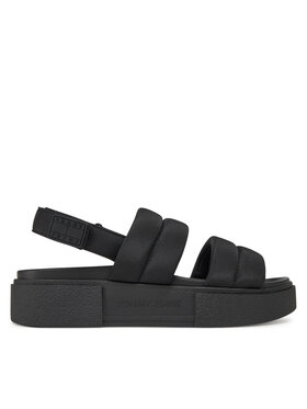 Tommy Jeans Szandál Tommy Jeans Tjw Flatform Sandal EN0EN02802 Fekete