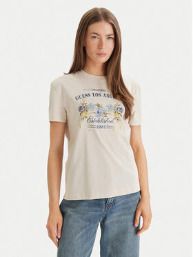 Guess Guess Футболка W6GI27 K3160 Бежевий Regular Fit
