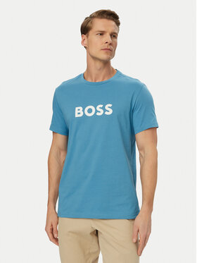BOSS BOSS Camiseta 50491706 Turquesa Regular Fit