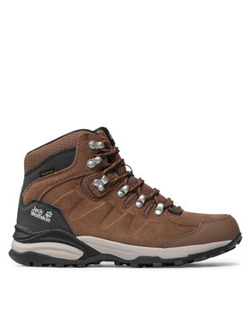 Jack Wolfskin Trekingová obuv Jack Wolfskin Refugio Texapore Mid W 4050871 Hnedá