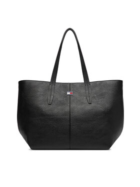 Tommy Jeans Geantă Tommy Jeans Tjw Slouchy City Tote AW0AW18789 Negru