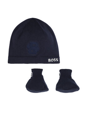 BOSS Set čepice a ponožky Boss J51633 Tmavomodrá