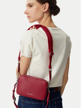 Calvin Klein Borsetta Calvin Klein Webbing 2X Strap Camera Bag LV04F3656G Rosso